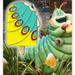 Disney Jewelry | Disney Parks Trading Pin Bugs Life Heimlich Caterpillar Ice Cream Popsicle Badge | Color: Green/Yellow | Size: Os