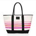 Victoria's Secret Bags | Nwot,Victoria's Secret Limited Edition Sunkissed Beach Striped Canvas Tote Bag | Color: Orange/White | Size: Os