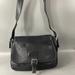 Coach Bags | Coach # 7750 Black Leather Crossbody Bag | Color: Black/Silver | Size: Approx. 11.75'' W X 9'' H X 4'' D