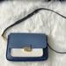 Michael Kors Bags | Authentic Michael Kors Leather Colorblock Bag | Color: Blue/Cream | Size: 9” X 6”