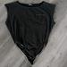 Free People Tops | Free People - Intimately Free- Off The Shoulder Oversized Bodysuit - Size Small | Color: Black | Size: S