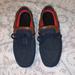 Levi's Shoes | Levis Benson Slip On Driver Loafer Boat Shoe Blue Denim Brown Size 9.5 | Color: Blue/Brown | Size: 9.5