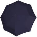 Taschenregenschirm DOPPLER "Smart fold uni, navy" blau (navy) Regenschirme Taschenschirme