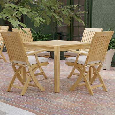 Outdoor Teak 5 Piece Dining Set