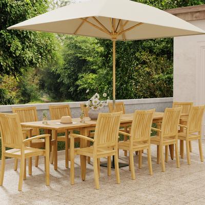 11 piece Laguna Sussex Teak Dining Set