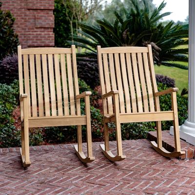 Teak Rocking Chair Chat Set