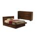 CDecor Home Furnishings Tokyo 2-Piece Bedroom Set w/ Dresser Wood in Brown | 43.25 H x 73 W x 88.75 D in | Wayfair 200488Q-S2D