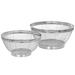 Martha Stewart 2 Piece Strainer Set Stainless Steel/Mesh/Metal in Gray | 10.6 W x 10.6 D in | Wayfair 950117524M