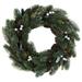 Northlight Seasonal Pine Pinecone w/ Berries Christmas Wreath Traditional Faux, Metal in Green | 14 H x 14 W x 3 D in | Wayfair NORTHLIGHT SH94267