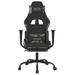 Inbox Zero Gaming Chair Massage Swivel Gaming Chair w/ Footrest Faux Leather Faux Leather in Green/Black/Brown | 44.5 H x 26 W x 50 D in | Wayfair