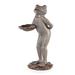 Wind & Weather Charming Butler Frog Garden Statue Resin/Plastic in Gray | 28.76 H x 11.82 W x 16.94 D in | Wayfair GO8661