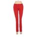 New York & Company Khaki Pant: Orange Print Bottoms - Women's Size 2