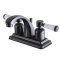 Kingston Brass KB4645DPL 4 in. Centerset Bathroom Faucet, Oil Rubbed Bronze - Kingston Brass KB4645DPL