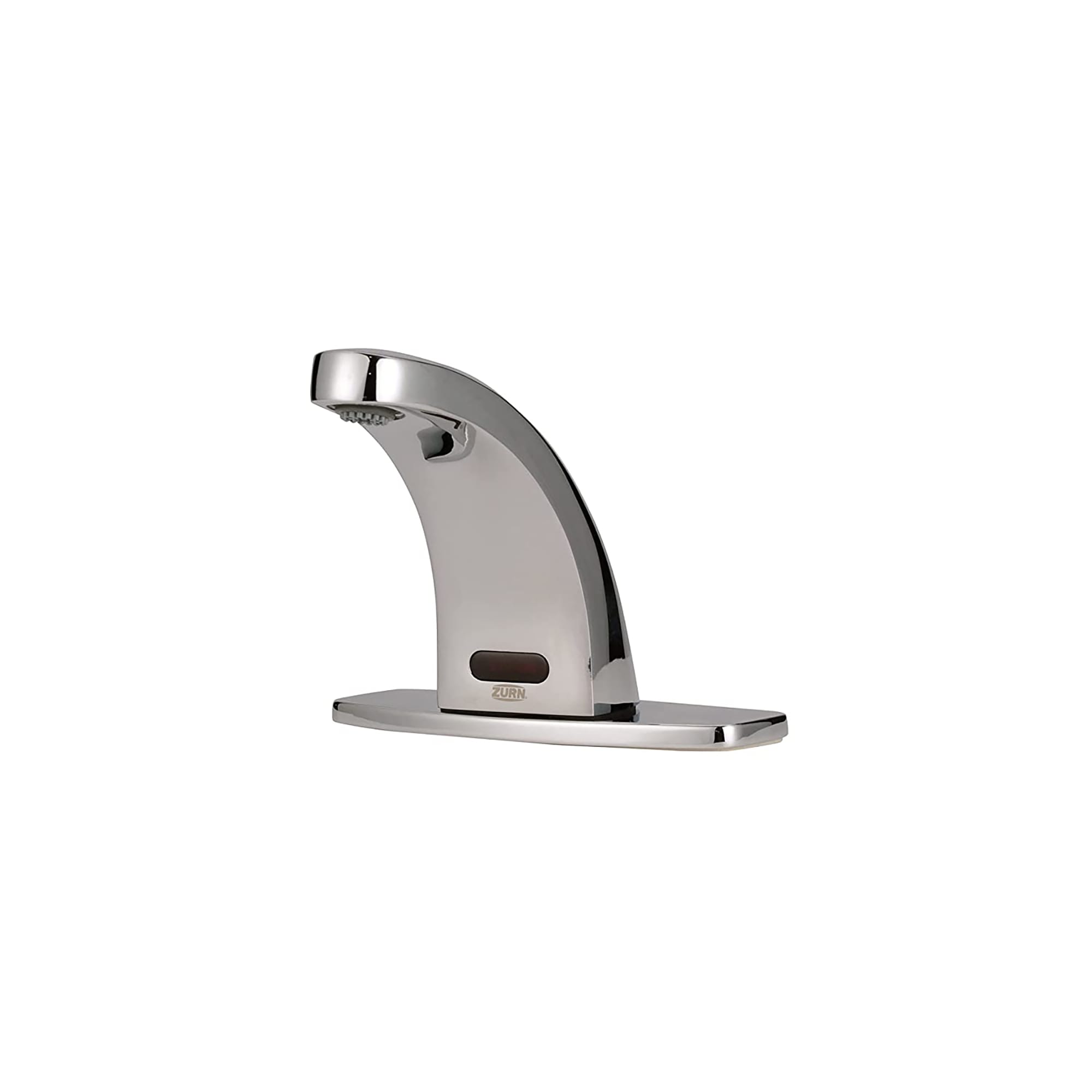 Zurn Industries Z6936-CP4-L-MV Deck Mount Battery Sensor Faucet w/ 1.0 gpm Aerator & Temperature Mixing Valve - 4" Plate, Chrome