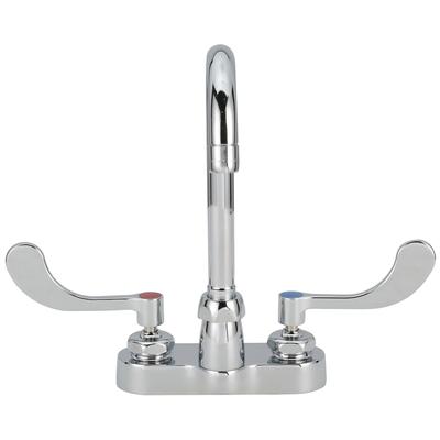 Zurn Industries Z812A4-XL-P Deck Mount Faucet w/ 2.2 gpm Aerator - 3 1/2" Swivel Gooseneck Spout, 4" Centers