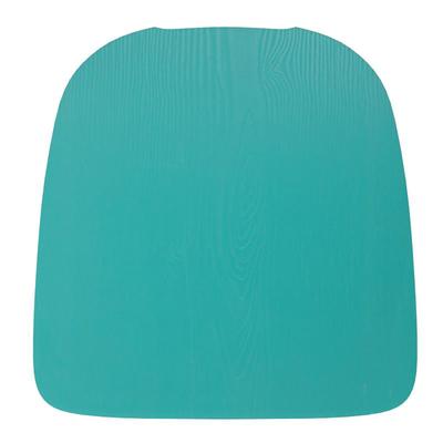 Flash Furniture 4-JJ-SEA-PL02-MINT-G Wood Seat for Metal Barstools - Resin Wood, Mint Finish, Blue