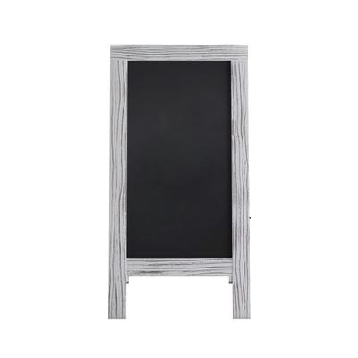 Flash Furniture HGWA-GDIS-CRE8-342315-GG Double-Sided Magnetic Chalkboard Easel - 20" x 40", Pine Wood, White