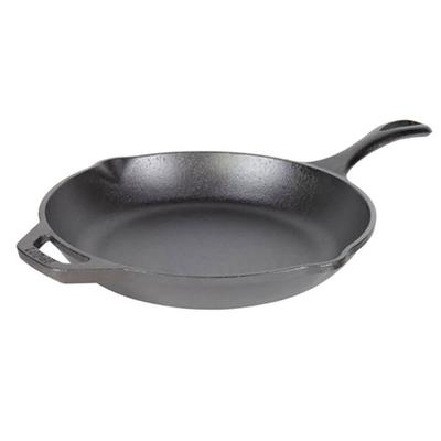 Lodge LC10SK 10" Round Seasoned Cast Iron Skillet w/ Handles, Black