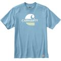 Carhartt Relaxed Fit Heavyweight C Graphic T-shirt, blanc-bleu, taille S