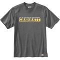 Carhartt Relaxed Fit Heavyweight Logo Graphic T-shirt, gris, taille M