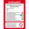 Schild I Aushang Verhaltensregeln Im Brandfall, Kunststoff, 300x400mm, ASR A1.3, DIN EN ISO 7010