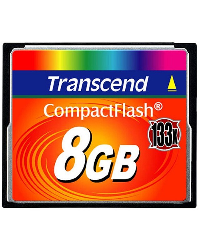 Transcend Flash-Speicherkarte 8 GB 133x CompactFlash Image
