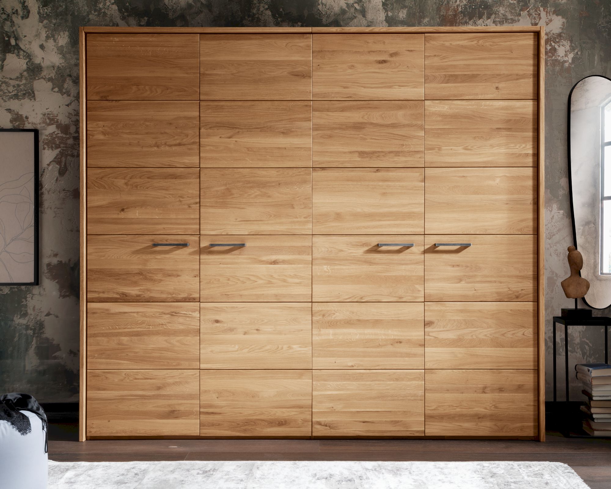 Massivholz »Wild« Drehtürenschrank Drehtürenschrank / 5-türig / 304,1 x 60,4 x 218,5 cm