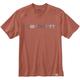 Carhartt Relaxed Fit Heavyweight Multi Color Logo Graphic T-Shirt, braun, Größe L