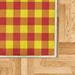 Red/Yellow 29.92 x 59.84 x 1.18 in Area Rug - Gracie Oaks Plaid Decorative Rug, Lumberjack Fashion Buffalo Checks Pattern Retro Style Grid Composition | Wayfair