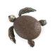 Wind & Weather Metal & Stone Handcrafted Sea Turtle, Large Metal/Stone in Brown/Gray | 2.5 H x 8.5 W x 9.5 D in | Wayfair GO8652