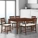 Emile Counter Height 6-Piece Dining Table Set with Removable Leaf