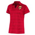 Women's Antigua Red Hilldale Club Compass Polo