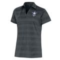 Women's Antigua Heather Charcoal St. Louis Stars Compass Polo