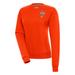 Women's Antigua Orange Cuban Giants Victory Crewneck Pullover Sweatshirt