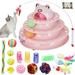 Suhaco Cat Toys Interactive Cat Ball Roller Toy Exercise Pet 4 Level Tower Toy Tease Kitty Funny Play 17 Pack Toy Set with 3 Stickers Kitten Puzzle Toys for Boredom Indoor Catsï¼ˆPinkï¼‰