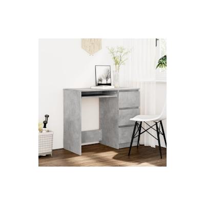 vidaXL Schreibtisch Betongrau 90x45x76 cm Holzwerkstoff