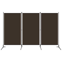 vidaXL 3-tlg. Raumteiler Braun 260x180 cm Image