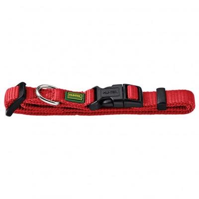 Hunter - Halsung VB - Hundehalsband Gr Halsumfang 30-45 cm - Breite 1,5 cm rot