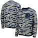 Men's adidas Navy/Gold THE PLAYERS Textured Pullover Sweatshirt