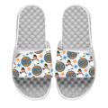 Men's ISlide White New York Knicks Holiday Pattern Slide Sandals