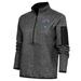 Women's Antigua Heather Black Azules de Veracruz Fortune Half-Zip Pullover Jacket