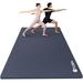 YR Large Yoga Mat 6 x 4 10mm Thick NBR Stretching Burpee Pilates Fitness for Home Gym Navy