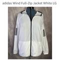Adidas Jackets & Coats | Adidas Mens Wind Full-Zip White Windbreaker Jacket Size Large Like New | Color: Black/White | Size: L