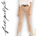 Free People Jeans | Free People We The Free Dakota Straight Leg Jeans Tan Distressed Denim Size 31 | Color: Tan | Size: 31