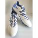 Adidas Shoes | Adidas Mens Carbon Low White Blue Football Cleats Aq8777 Size 16 | Color: Blue/White | Size: 16