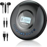 ARAFUNA Bluetooth CD Player Portable 2000mAh Rechargeable Portable CD Player