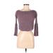 See You Monday Long Sleeve Blouse: Purple Tops - Women's Size Small