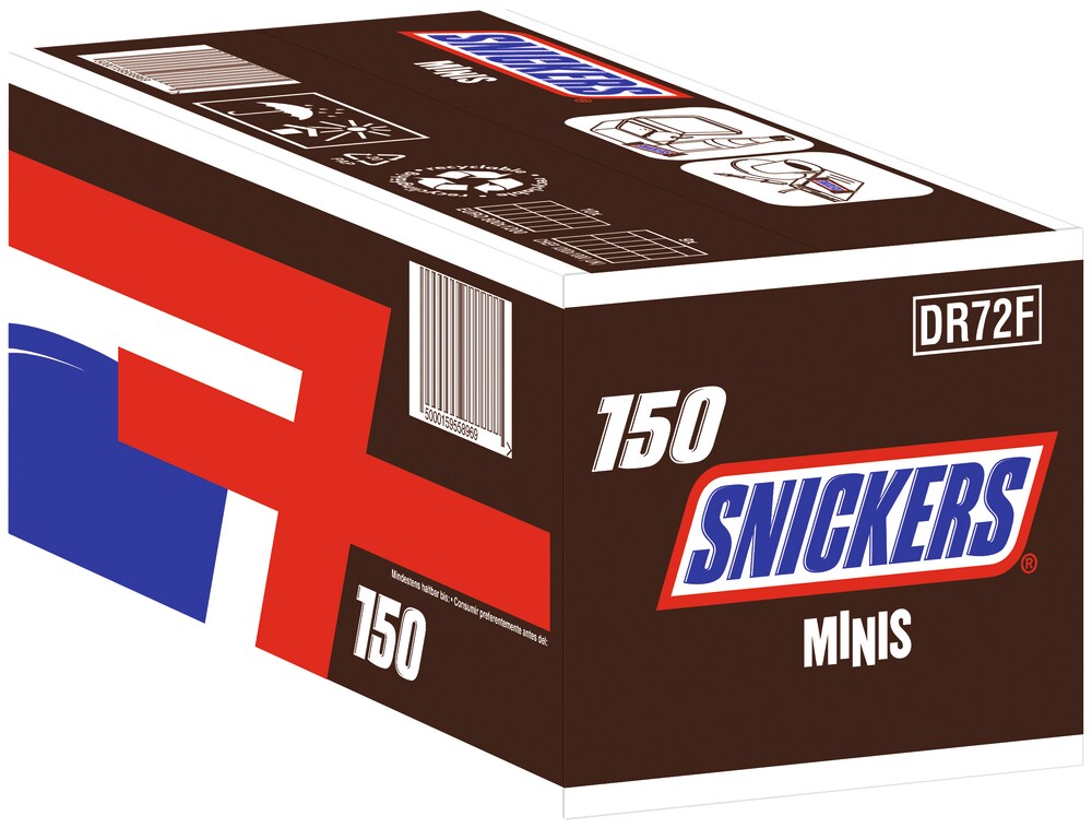 Snickers Minis Schokoriegel Catering Box 150 x 18g (2,7kg) Image
