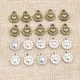 30pcs 10x8mm Bronze Antique Argent Plaqué Coeur Charms Main Pendentif: DIY Bijoux Faisant Des