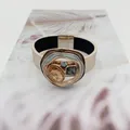 Bracelet en cuir à fermoir magnétique pour femme bijoux multi-documents cristal style rond